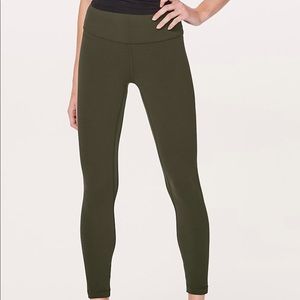 Dark Olive Lululemon Align Pant!